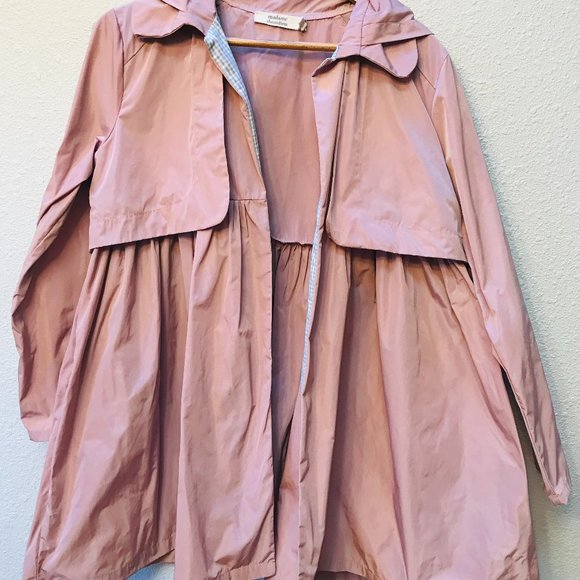 Anthropology Soft Pink Madame ShouShou Raincoat - Size Small - Picture 1 of 13